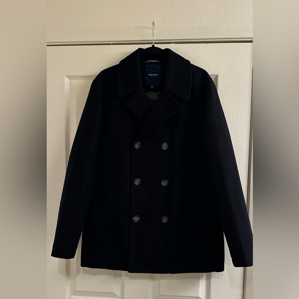 Nautica Men's Classic Black Peacoat
